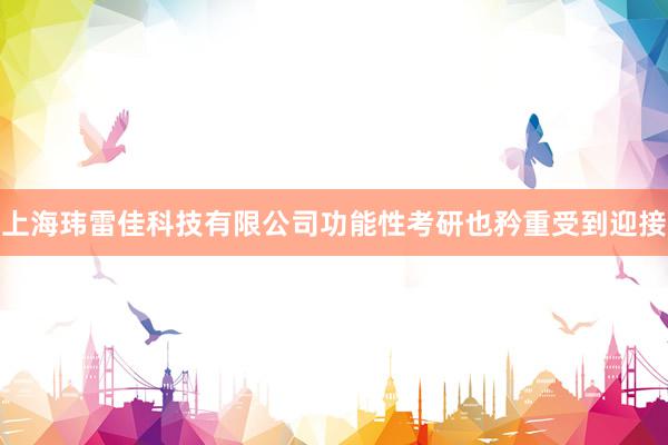 上海玮雷佳科技有限公司功能性考研也矜重受到迎接